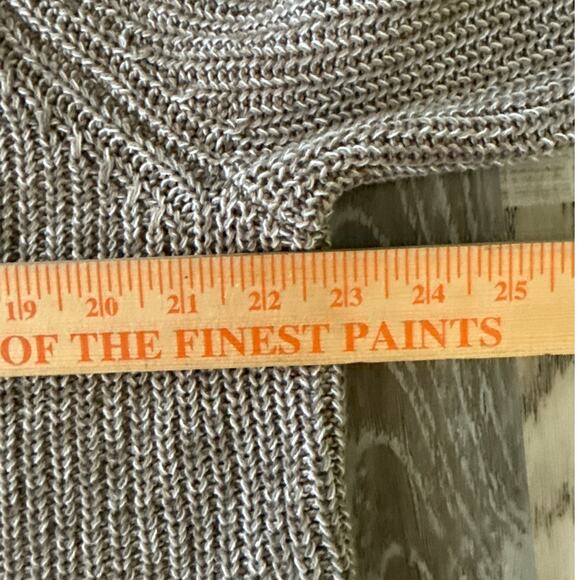 Ellen Tracy Roll Neck Chunky Knit Sweater Size Medium Nordic Rib Stitch Cozy - Picture 12 of 14